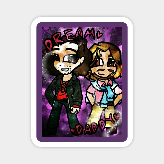 Dream Daddy - Dad Danny and Dad Arin Magnet by ScribbleSketchScoo