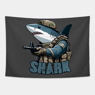 Tactical Shark Tapestry