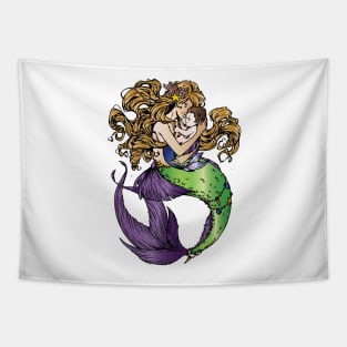 Mother Mermaid Tapestry