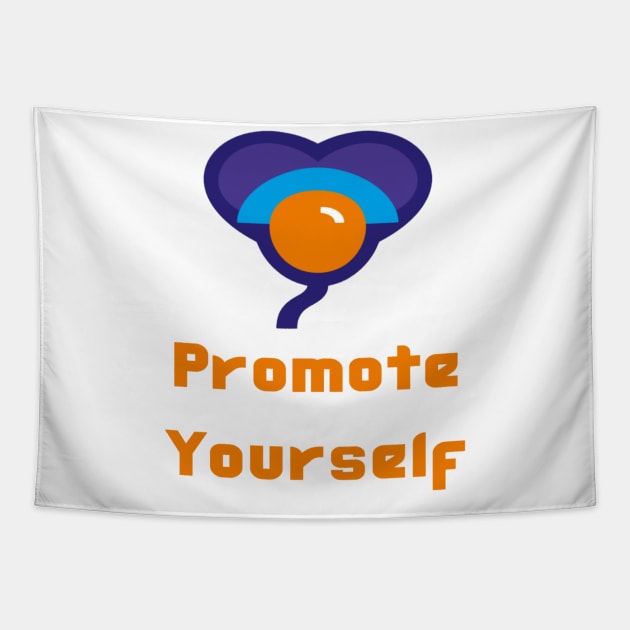 Bharat Parv - Promote Yourself - 2 lines Tapestry by Bharat Parv