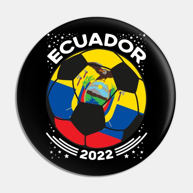 Ecuador Flag Soccer Football Team Pin by mcoshop