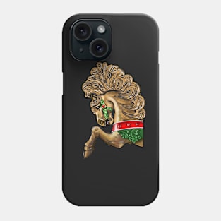 Vintage Galloper Gold Merry-go-round Carousel Horse Phone Case