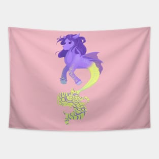 Purple Hippocampus Tapestry