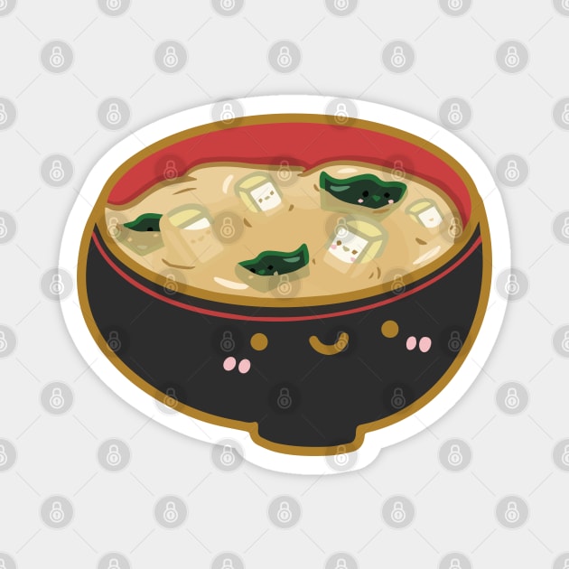 Miso soup doodle design Magnet by Marie.c.doodles