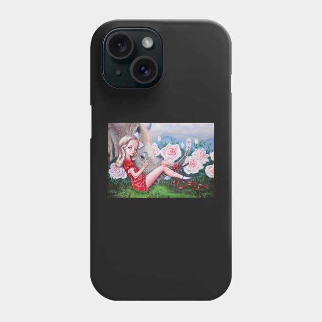 girl with animal 2005 - Mark Ryden Phone Case by Kollagio