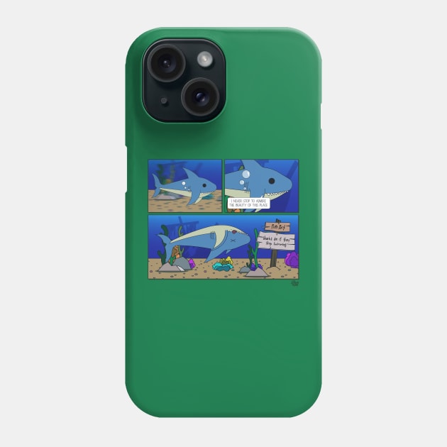 The Ocean Is Beautiful, But It Will Kill You Phone Case by JoelSimpsonDesign