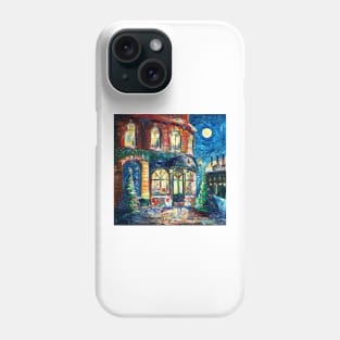 Old Cafe on Christmas Night Phone Case