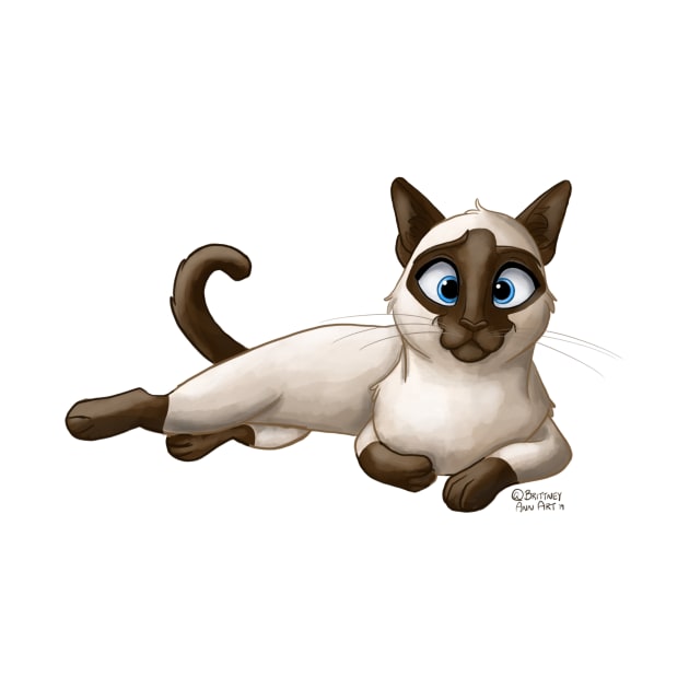 Siamese Cat by Brittney Ann Art