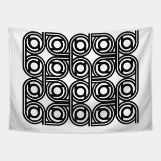 Black and white pattern elegant deco Tapestry