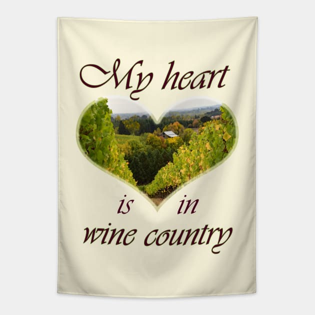 Vineyard on the Hill Tapestry by MelissaJBarrett