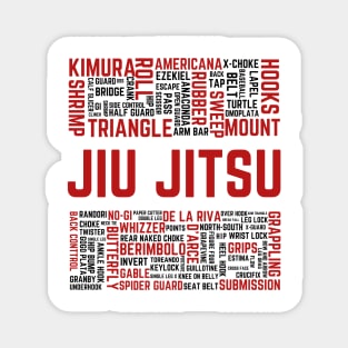 Jiu Jitsu Submissions Shirt Magnet