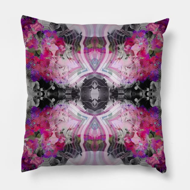 Abstract Floral Pattern Pillow by infloence