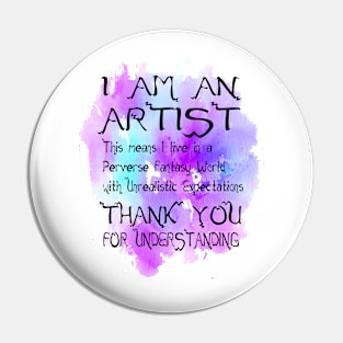 Artist Expectations Pin