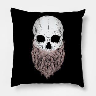 Bearded Skull Pillow