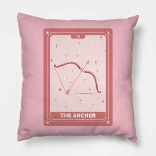 The Archer Tarot Card Pillow