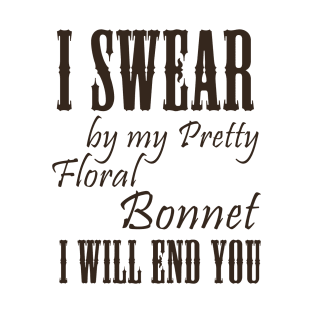 Pretty Floral Bonnet (non-clothing) T-Shirt