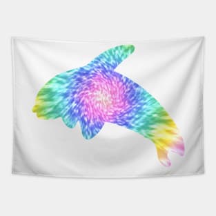 Orca Whale Tie Dye Tapestry