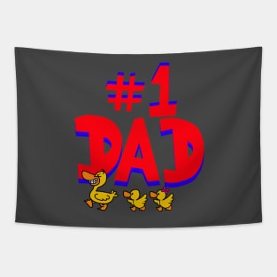 number one dad ducks Tapestry