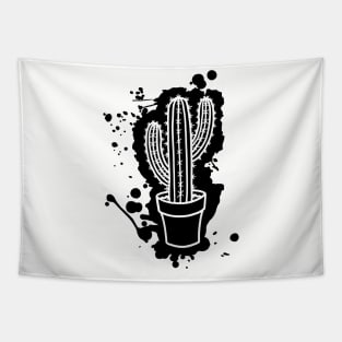 San Pedro Cactus - Splatter Cut Out Tapestry