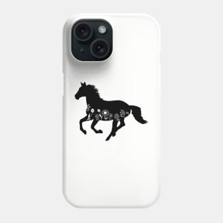 Galloping Floral Horse Phone Case