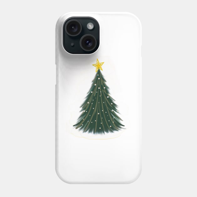 Holly Jolly Christmas Tree Phone Case by xsaxsandra