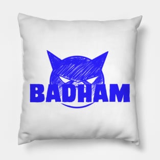 Badham Logo- Blue Design Pillow