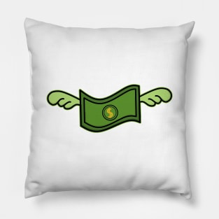 Flying dollar Pillow