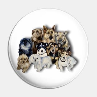 A wobbly 3D pack of dogs! Pin