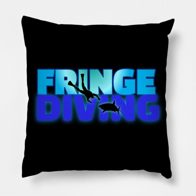 Scuba diving t-shirt designs Pillow by Coreoceanart