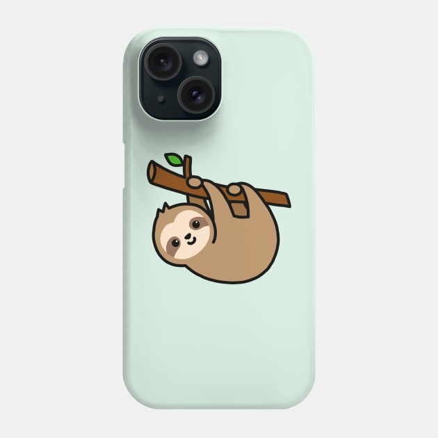 Sloth Phone Case by littlemandyart