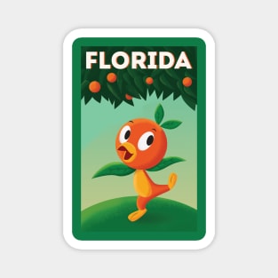 Florida Orange Bird - Orange Tree Magnet