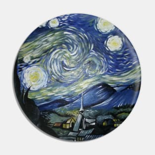 Reproduction of Starry Night Pin