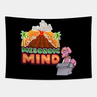 Triceratops on Keyboard - Mesozoic Mind! Tapestry