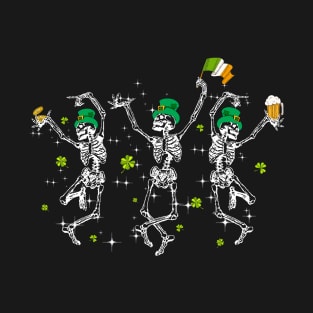 Dancing Skeletons Drink Beer T-Shirt