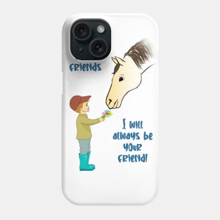 Boy and horse Best friendship Phone Case