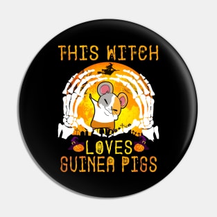 This Witch Loves Guinea Pigs Halloween (101) Pin