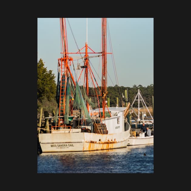 Shrimping boat in the intercoastal waterways by KensLensDesigns