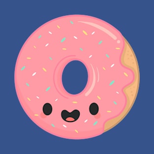 Cute Pink Kawaii Donut T-Shirt