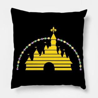 Mardi Gras Gold Pillow