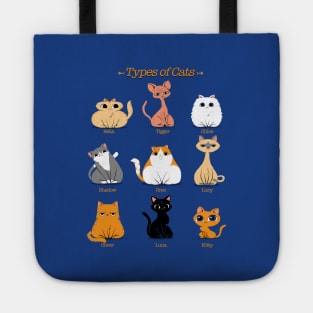 Types of Cats Tote