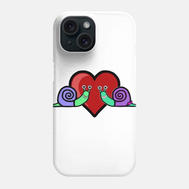 Snail Couple Phone Case by BlakCircleGirl