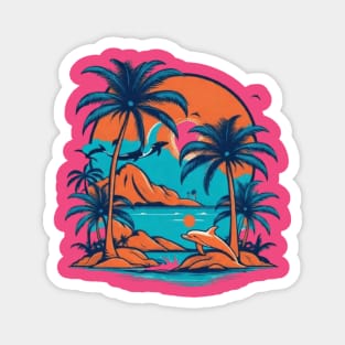 tropical island gift ideas Magnet