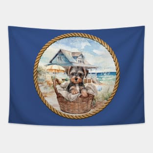 Yorkie puppy Tapestry