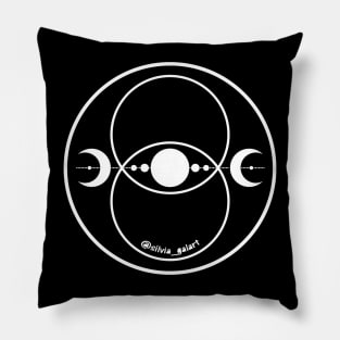 Vesica Piscis White Pillow