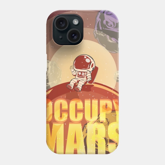 Occupy Mars Tshirt Phone Case by avshirtnation