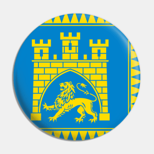 Flag of Lviv, Ukraine Pin