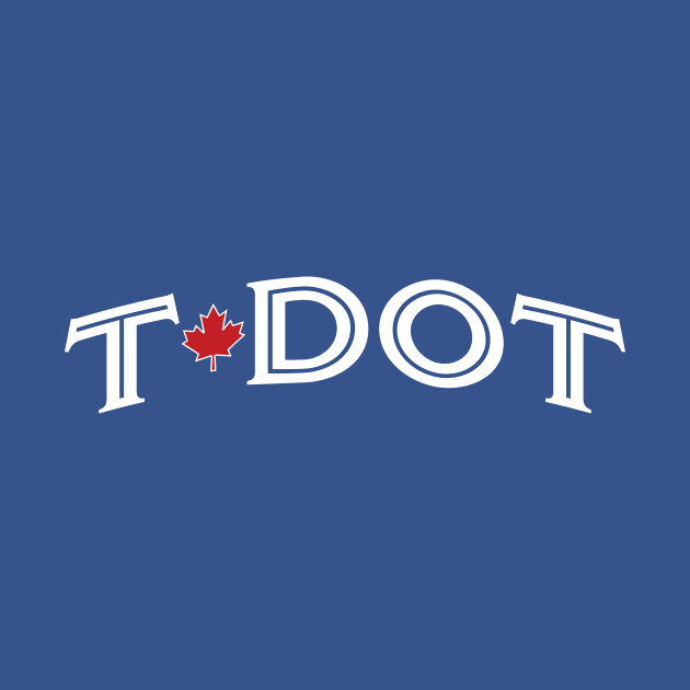 Toronto 'T-Dot' Baseball Script Fan T-Shirt: Swing for the Fences with Your T-Dot Pride! by CC0hort