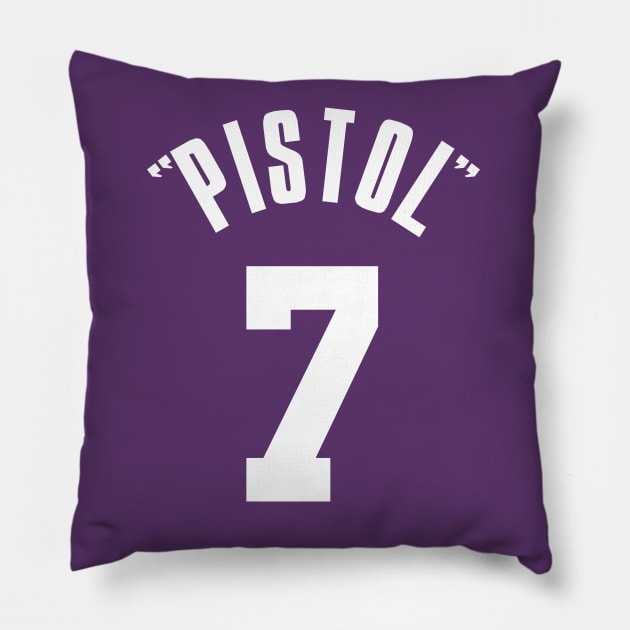 PISTOL PETE!!! CLASSIC LOOK Pillow by Buff Geeks Art