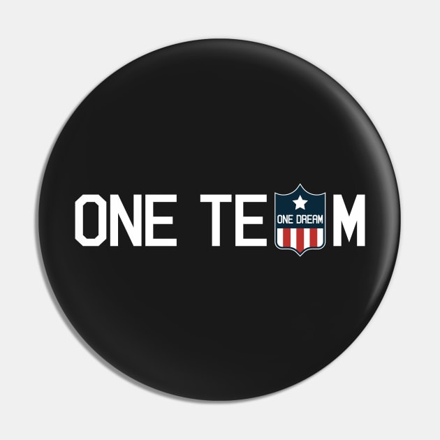 One team, One dream Football Jersey tshirt tee shirt Pin by BlabberBones