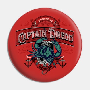 Pirate Captain Dredd Pin